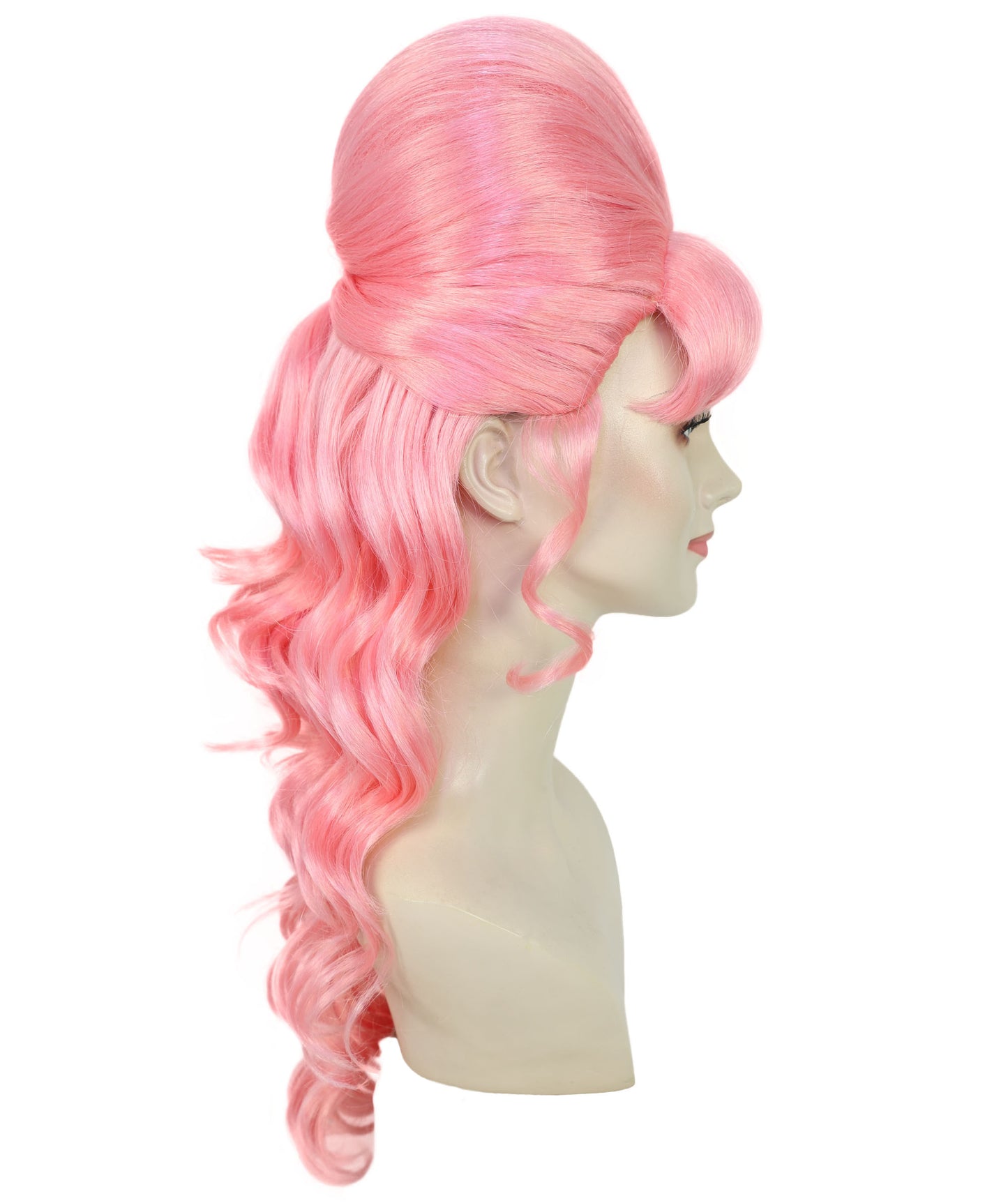 HPO Women's Class 60's Brown Half Updo Wig with Ponytail | Halloween  Wig | Flame-retardant Synthetic Fiber