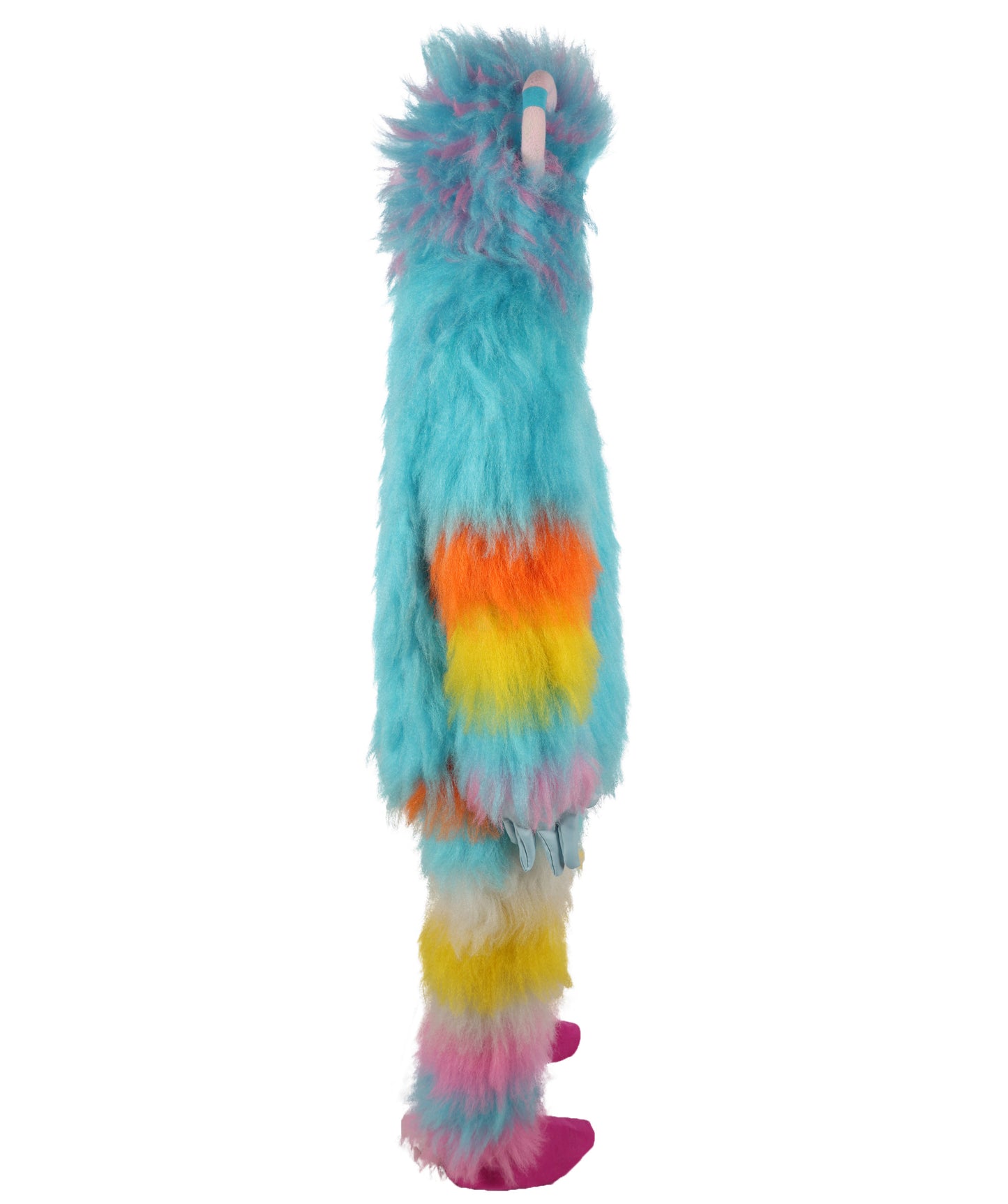 HPO Unisex Furry Blue Monster Plush Costume Set – Head Mask & Full Suit| Perfect for Halloween| Flame-retardant Synthetic Fabric