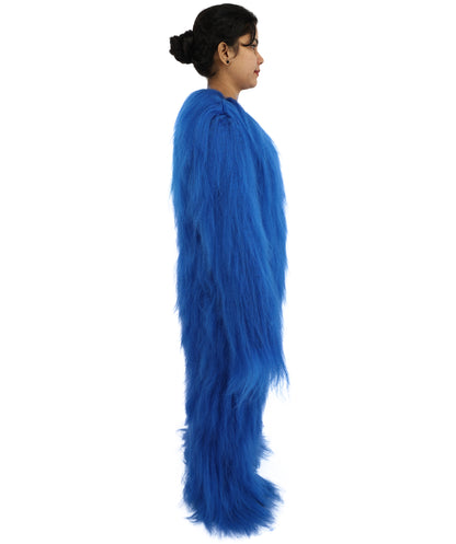 HPO Teen Extreme Hairy Person Costume Bundle & Mask Set - Full-Body Hair Suit Extra-Long Costume Wig for Halloween, Cosplay & Parties - Multiple Color Options