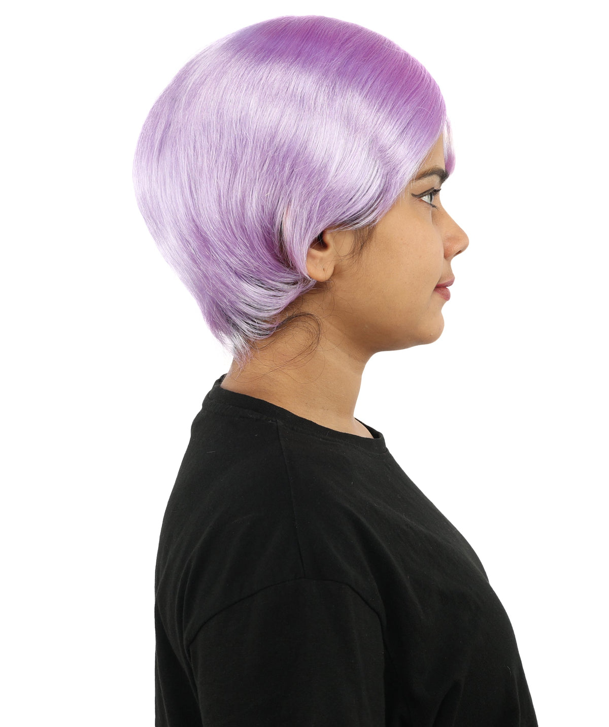 HPO Adult Women’s 10-Inch Short Wig | Multiple Color Options | Celebrity Hairpiece for Costume, Cosplay, and Themed Parties | Sleek and Modern Hairpiece for Versatile Looks