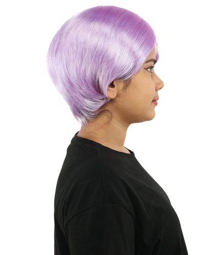 HPO Adult Women’s 10-Inch Short Wig | Multiple Color Options | Celebrity Hairpiece for Costume, Cosplay, and Themed Parties | Sleek and Modern Hairpiece for Versatile Looks