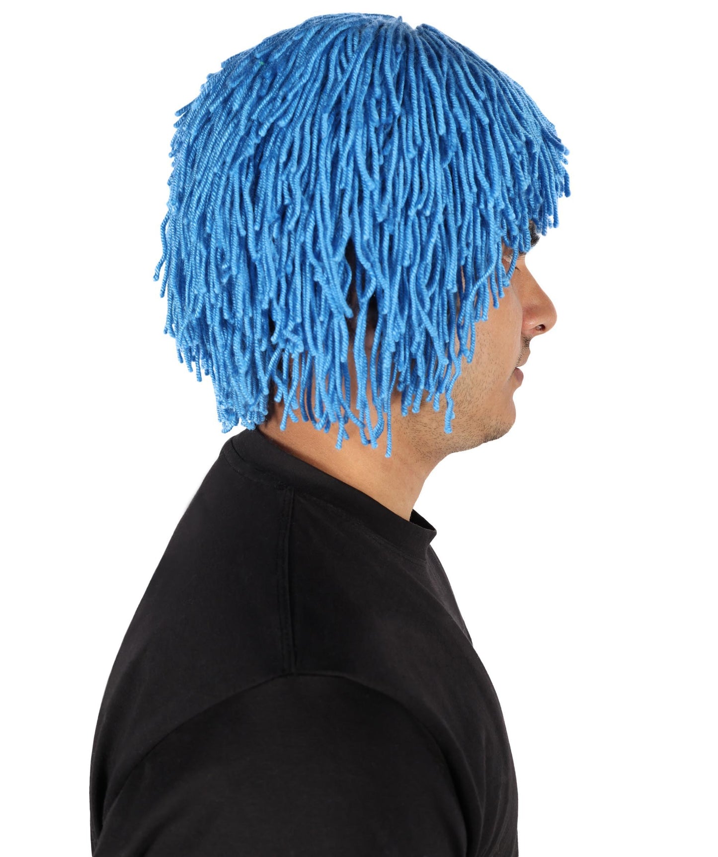 HPO Men's Medium Red Wig | Perfect for Halloween | Flame-retardant Wille Fiber