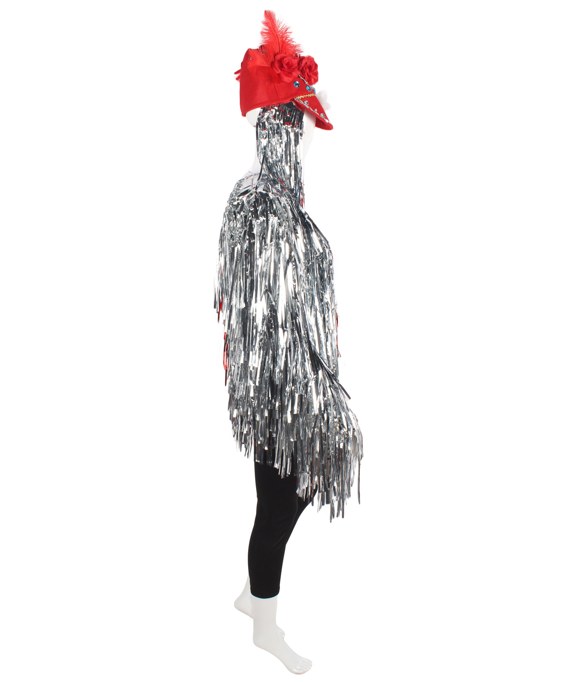 Red/Silver Tinsel Costume