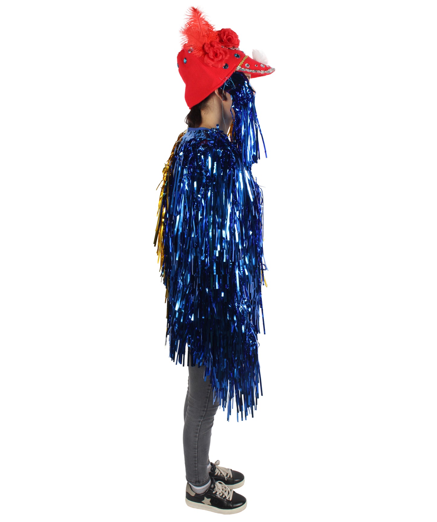 Adult Unisex DJ Tinsel Costume| Multiple Color Options