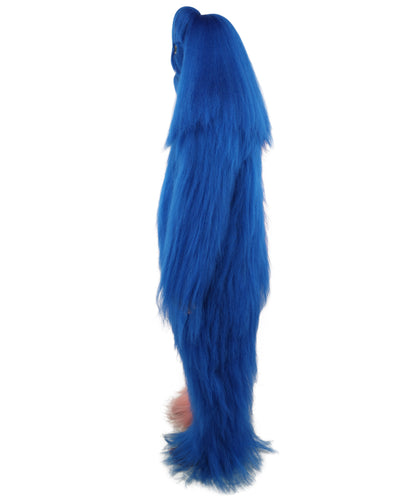 HPO  Extreme Hairy Person Two Part Costume, Mask and Bundle Set - Full-Body Hair Suit Extra-Long Costume Wig for Halloween, Cosplay & Parties - Multiple Color Options