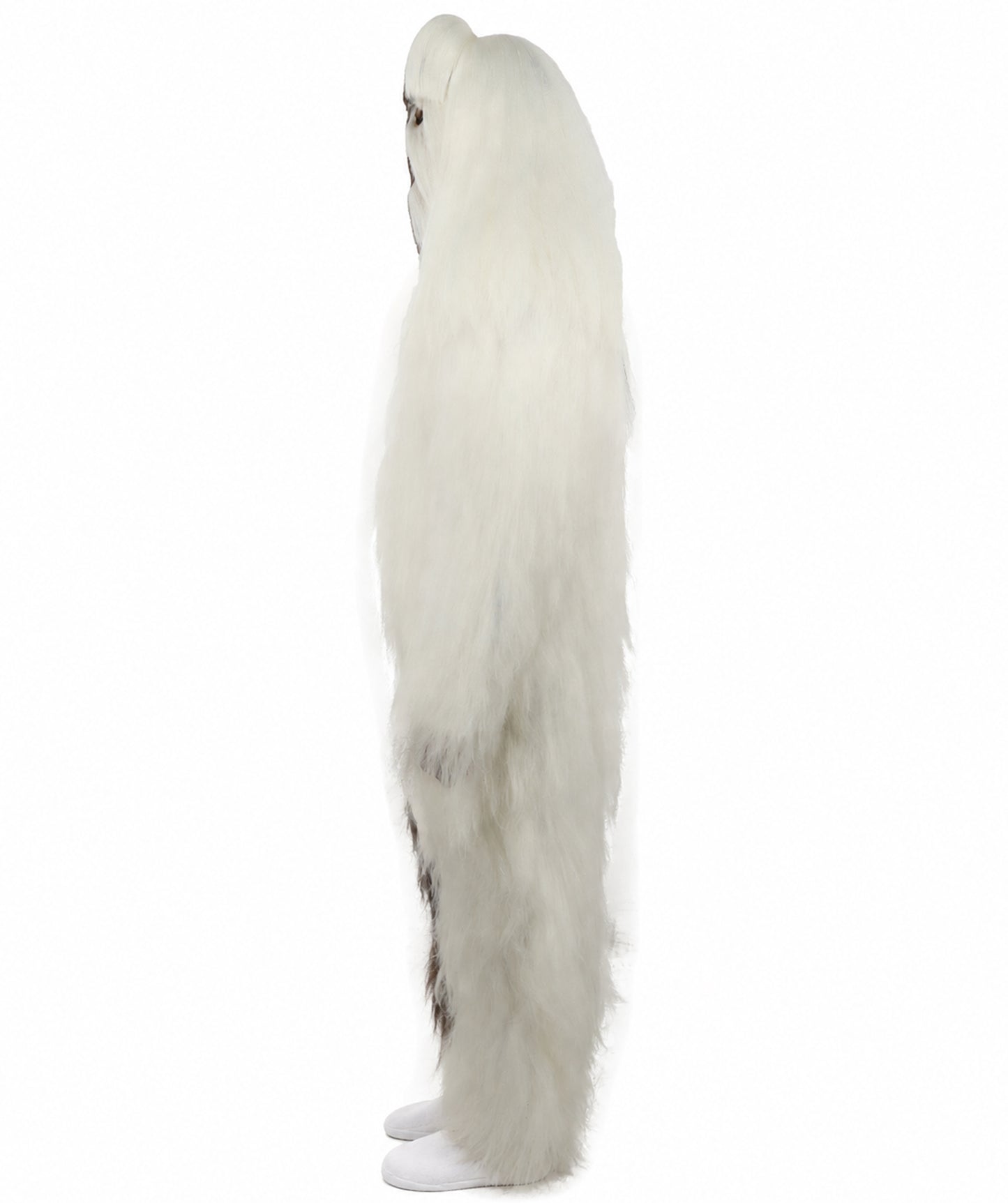 HPO  Extreme Hairy Person Two Part Costume, Mask and Bundle Set - Full-Body Hair Suit Extra-Long Costume Wig for Halloween, Cosplay & Parties - Multiple Color Options