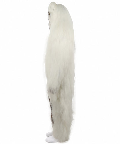 HPO  Extreme Hairy Person Two Part Costume, Mask and Bundle Set - Full-Body Hair Suit Extra-Long Costume Wig for Halloween, Cosplay & Parties - Multiple Color Options