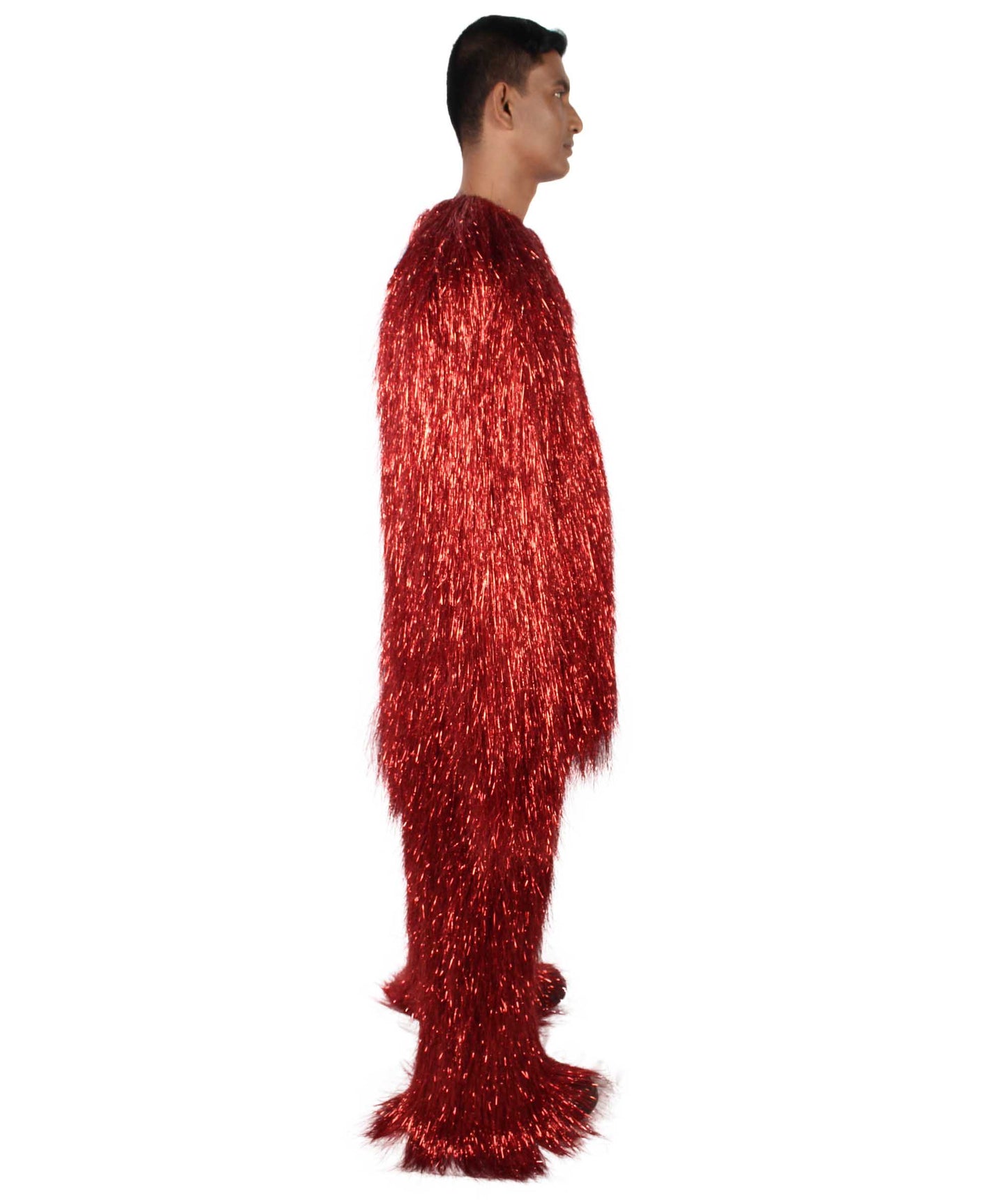 HPO Hairy Unisex Ape Mask and Bodysuit Costume Tinsel  | Multiple Colors