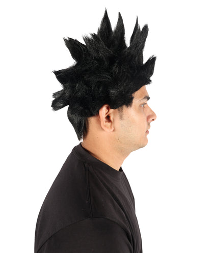 HPO Men’s Anime Young Ninja Nine Tail Yellow Blonde Spiky Wig