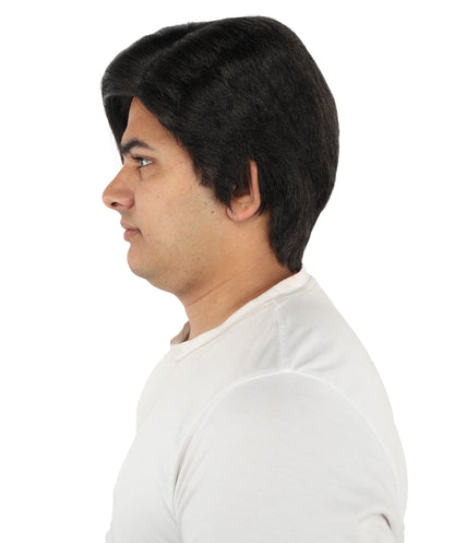 Black Side Swept Wig
