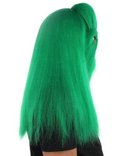 HPO Unisex Extreme Hairy Person Costume, Mask and Bundle - Full-Body Hair Suit Extra-Long Ash Brown Costume Wig for Halloween, Cosplay & Parties