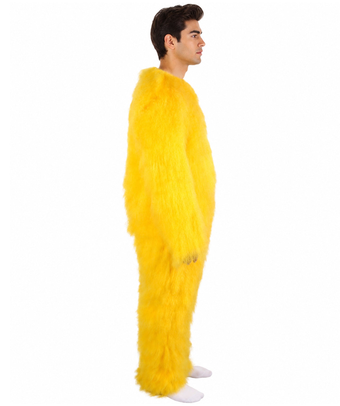 Unisex American Cartoon Character Yellow Mouse Costume | Perfect for Halloween | Flame-retardant Synthetic Fabric