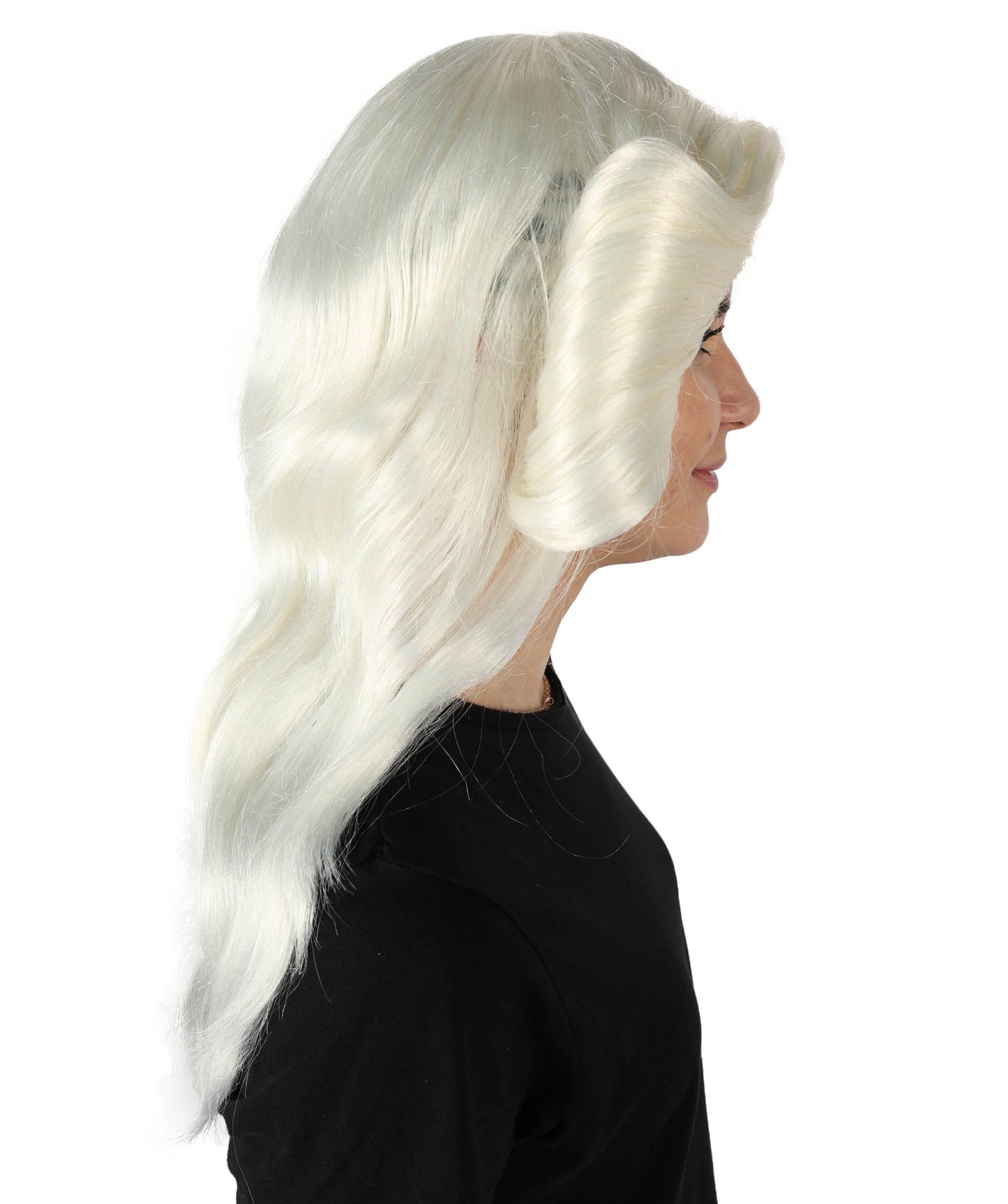 HPO Women's 70's Flick Multiple Color Retro Wig, Flame-retardant Synthetic Fiber