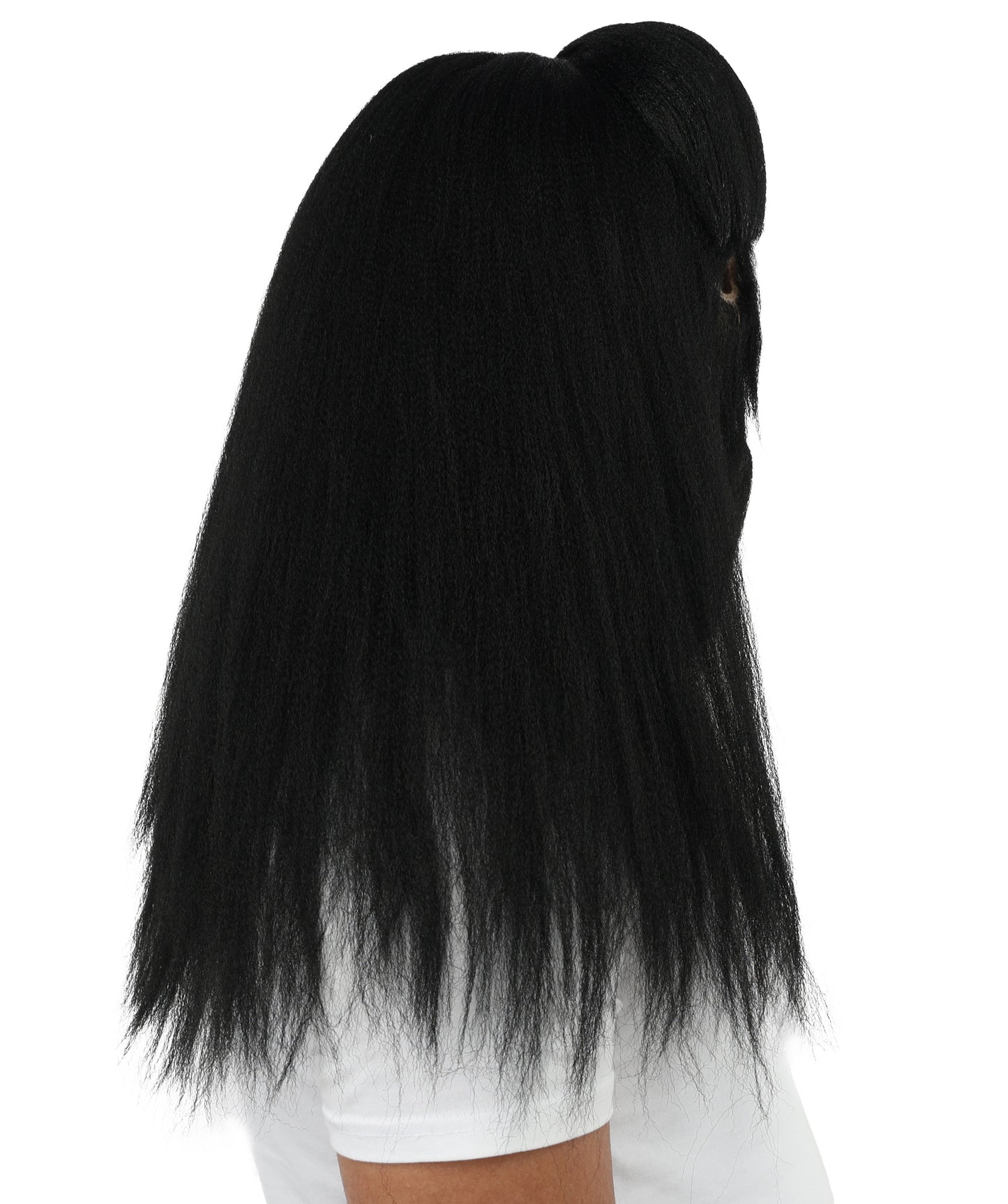 HPO  Extreme Hairy Person Two Part Costume, Mask and Bundle Set - Full-Body Hair Suit Extra-Long Costume Wig for Halloween, Cosplay & Parties - Multiple Color Options