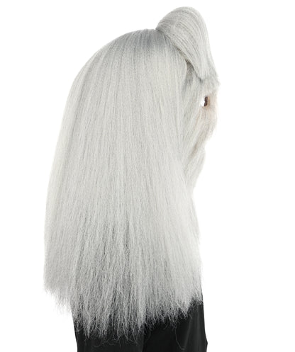 HPO Teen Extreme Hairy Person Costume Bundle & Mask Set - Full-Body Hair Suit Extra-Long Costume Wig for Halloween, Cosplay & Parties - Multiple Color Options