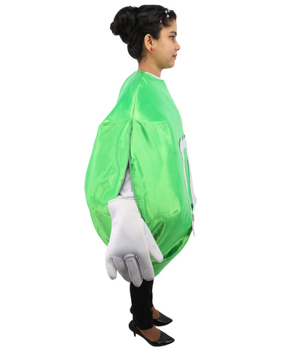 HPO Foam M&M Tabard Green Costume| Multiple Sizes Options | Fun and Comfortable Candy-Themed Outfit