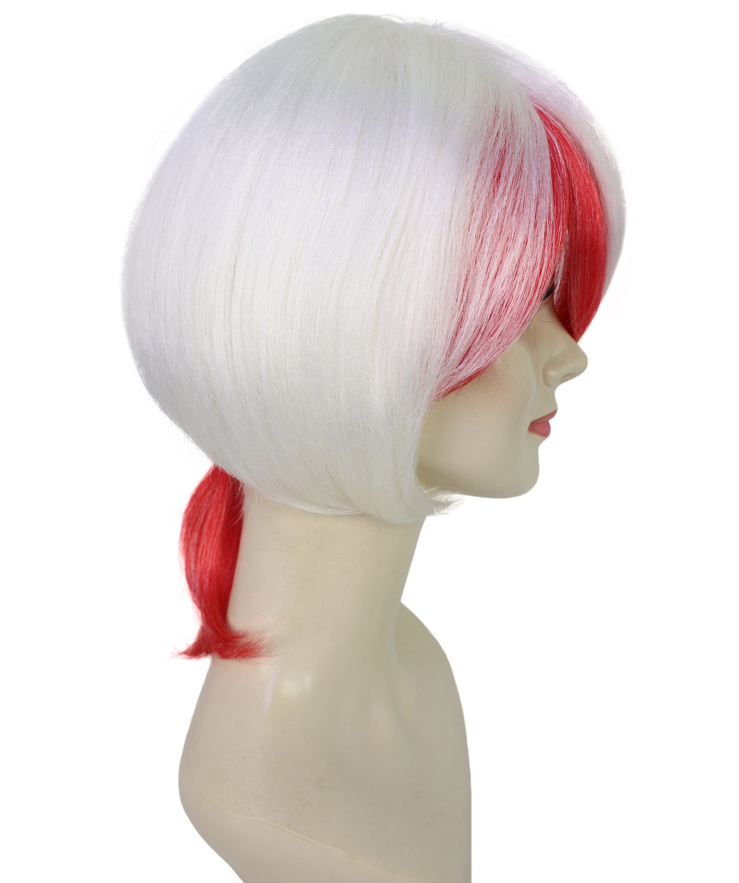 Women's Kingyosou Wig from Hozuki no Reitetsu | Orange Short Hair with Side Fin Design | Flame-Retardant Synthetic Fiber for Anime