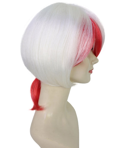 Women's Kingyosou Wig from Hozuki no Reitetsu | Orange Short Hair with Side Fin Design | Flame-Retardant Synthetic Fiber for Anime