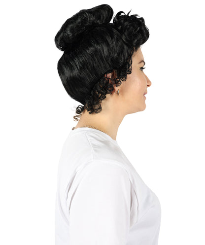 Mrs. Claus Women's Wig | TV/Movie Short Blonde Halloween Wigs | Premium Breathable Capless Cap