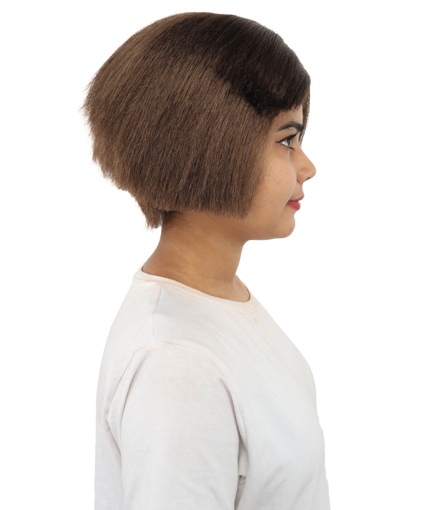 HPO Women’s Neon Yellow Bob Wig with Bangs—Bright Straight Cut Wig | Celebrity Inspired Hairpiece for Party, Halloween and Cosplay