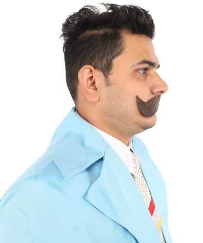 Men's Hungarian Mustache | Human Facial Hair | Multiple Colors
