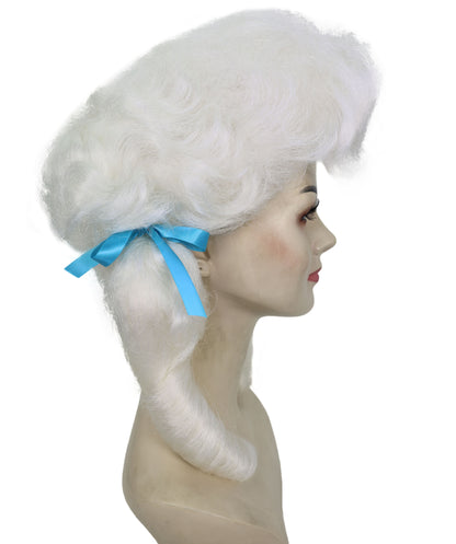 HPO Women’s Classic Elly May Clamped Multiple Wig With Two Blue Hair Ribbons