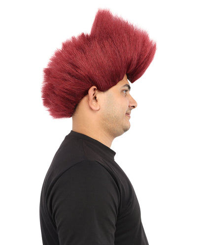 Hades God of Death |Multiple Color Fake Flame Spikes | Premium Halloween Wig