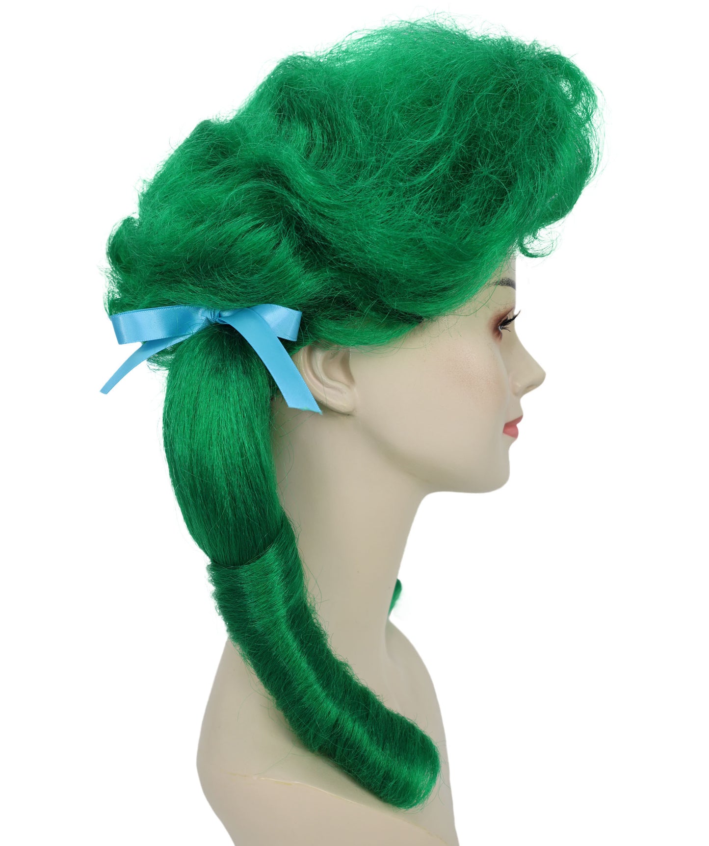 HPO Women’s Classic Elly May Clamped Multiple Wig With Two Blue Hair Ribbons