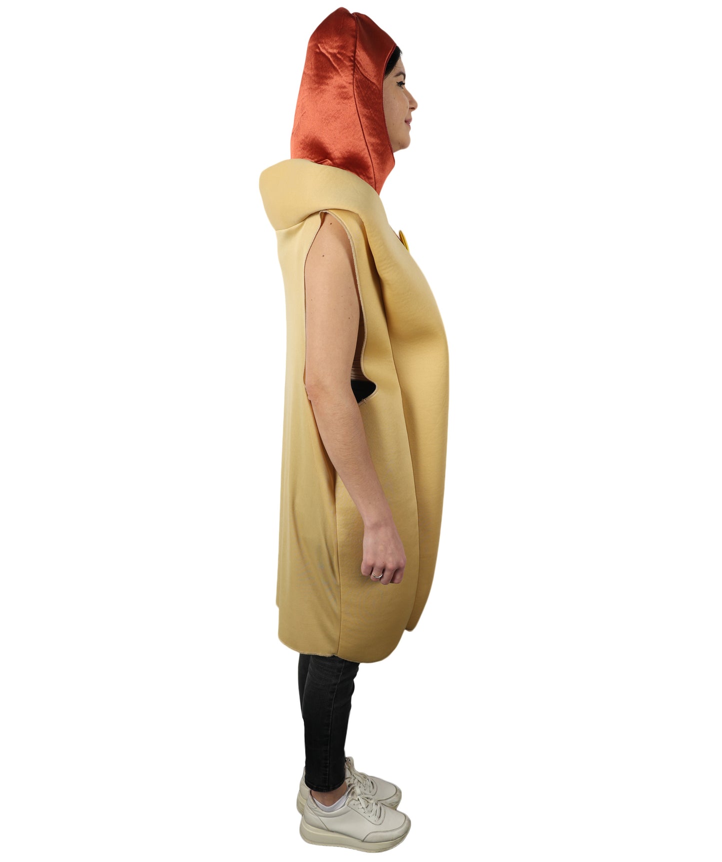 HPO Women Realistic and Comfortable Fast Food-Inspired Hot Dog Costume| Suitable for Halloween | Flame-retardant Synthetic Fabric