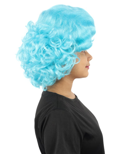HPO Adult Women's Dame Edna Everage Wigs | Multiple Color Options | Drag Queen-Inspired Colorful Synthetic Hair for Parties, Stage Events | Breathable Capless Design