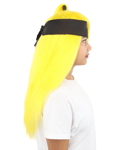 Women's High Ponytail Ninja Wig | Multiple Color Options | Create of synthetic fiber, long straight texture with top-tied fountain, breathable base | Cosplay, Halloween, theater, party, performance, costume events