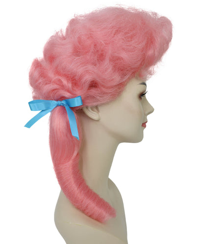 HPO Women’s Classic Elly May Clamped Multiple Wig With Two Blue Hair Ribbons