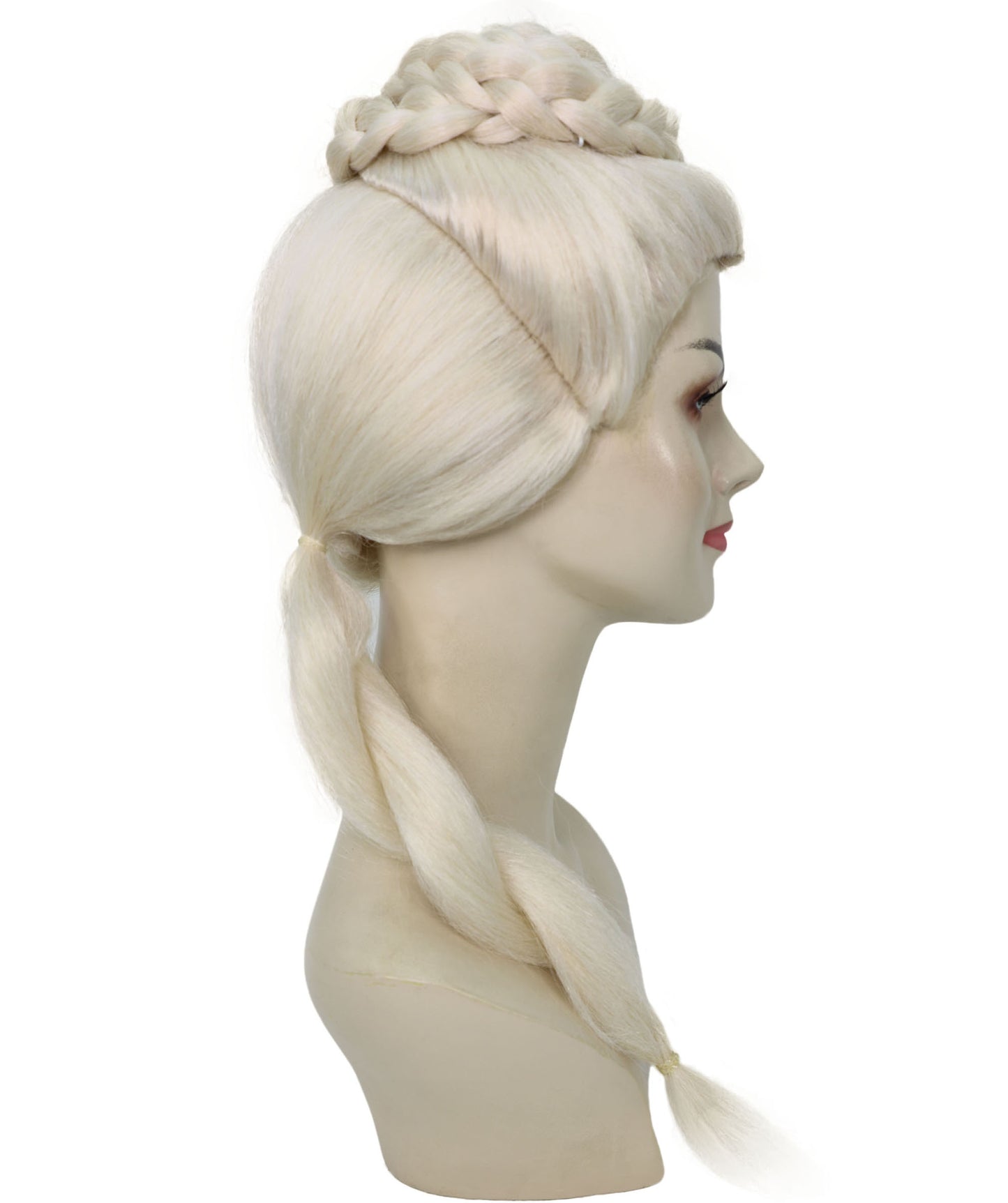 Women’s Blonde Dragon Queen Wig | Long Braid Fantasy Princess Hair for Halloween Parties