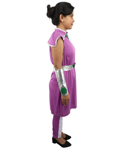 Girl's Superhero Deluxe Starfire Costume - Vibrant and Detailed, Perfect for Cosplay and Themed Events