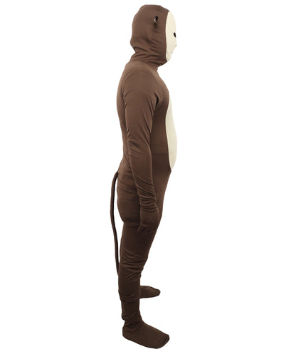 HPO Unisex Spandex Full Body Zentai Brown Costume| Stretchy and Comfortable Bodysuit