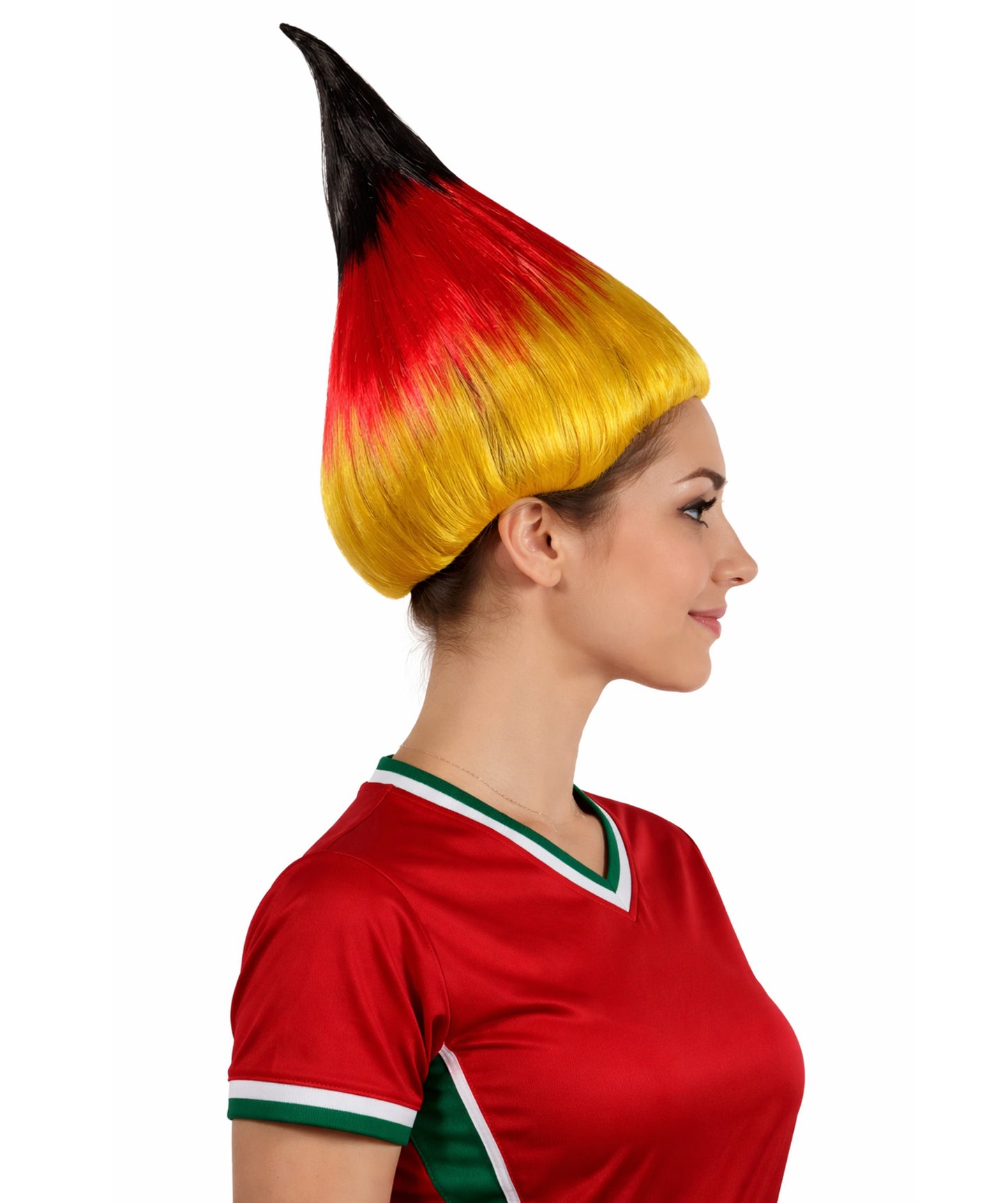 Women's  Flag Troll Wigs | Germany | National Pride Halloween Wigs | Premium Breathable Capless Cap