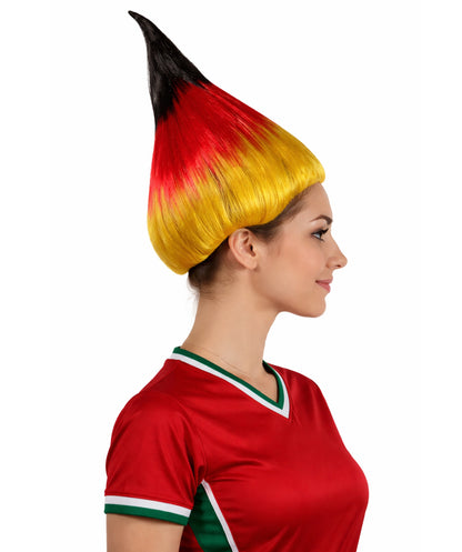 Women's  Flag Troll Wigs | Germany | National Pride Halloween Wigs | Premium Breathable Capless Cap