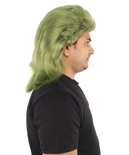 Furry Monster Grinch Christmas Olive Green Santa Costume, Ideal for Halloween