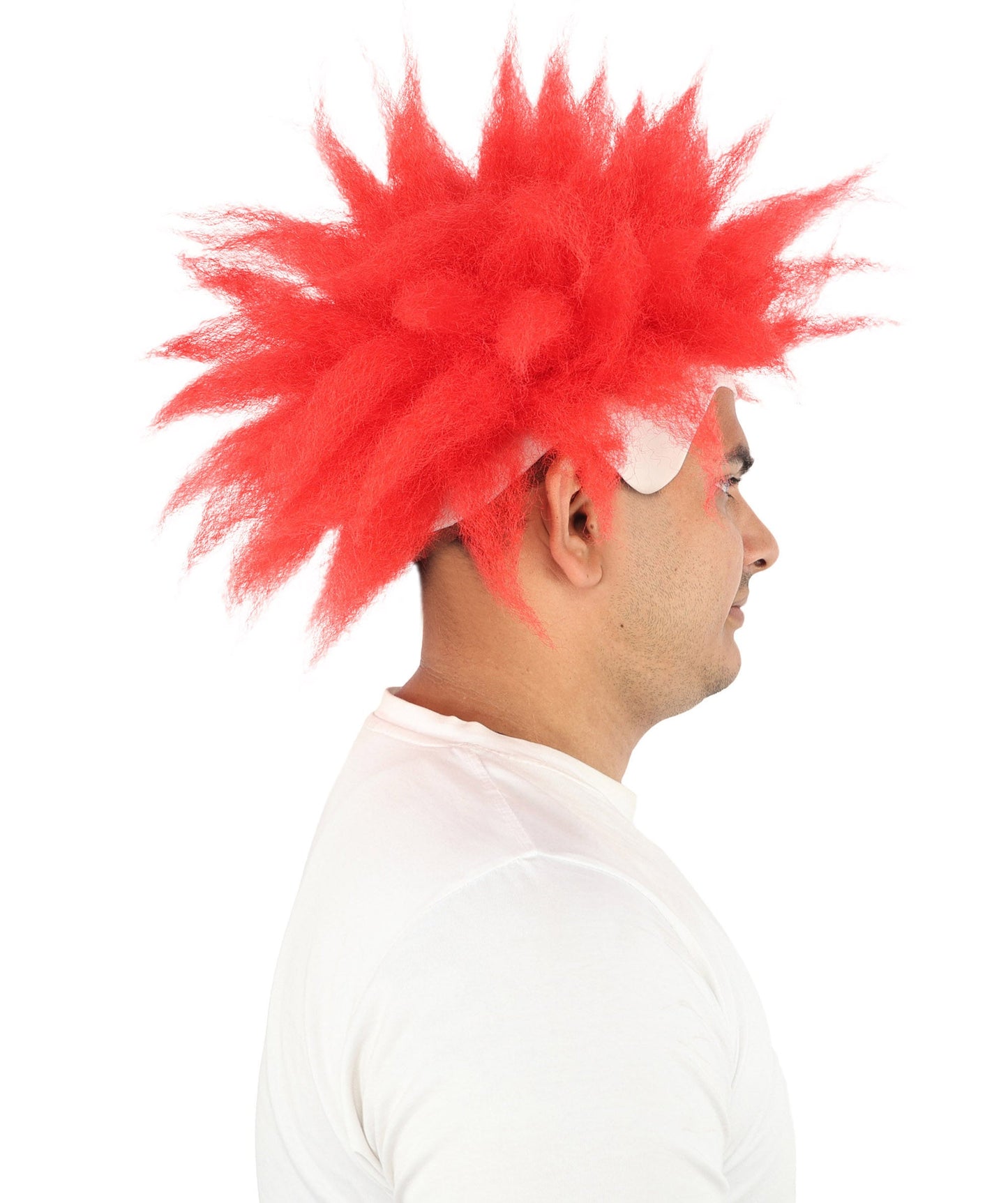 Men's Spiky Clown Theatrical Wig | Multicolor Options | Create of synthetic fiber, massive spiky volume, integrated forehead piece | Party, Halloween, theater, drag, performance, costume events