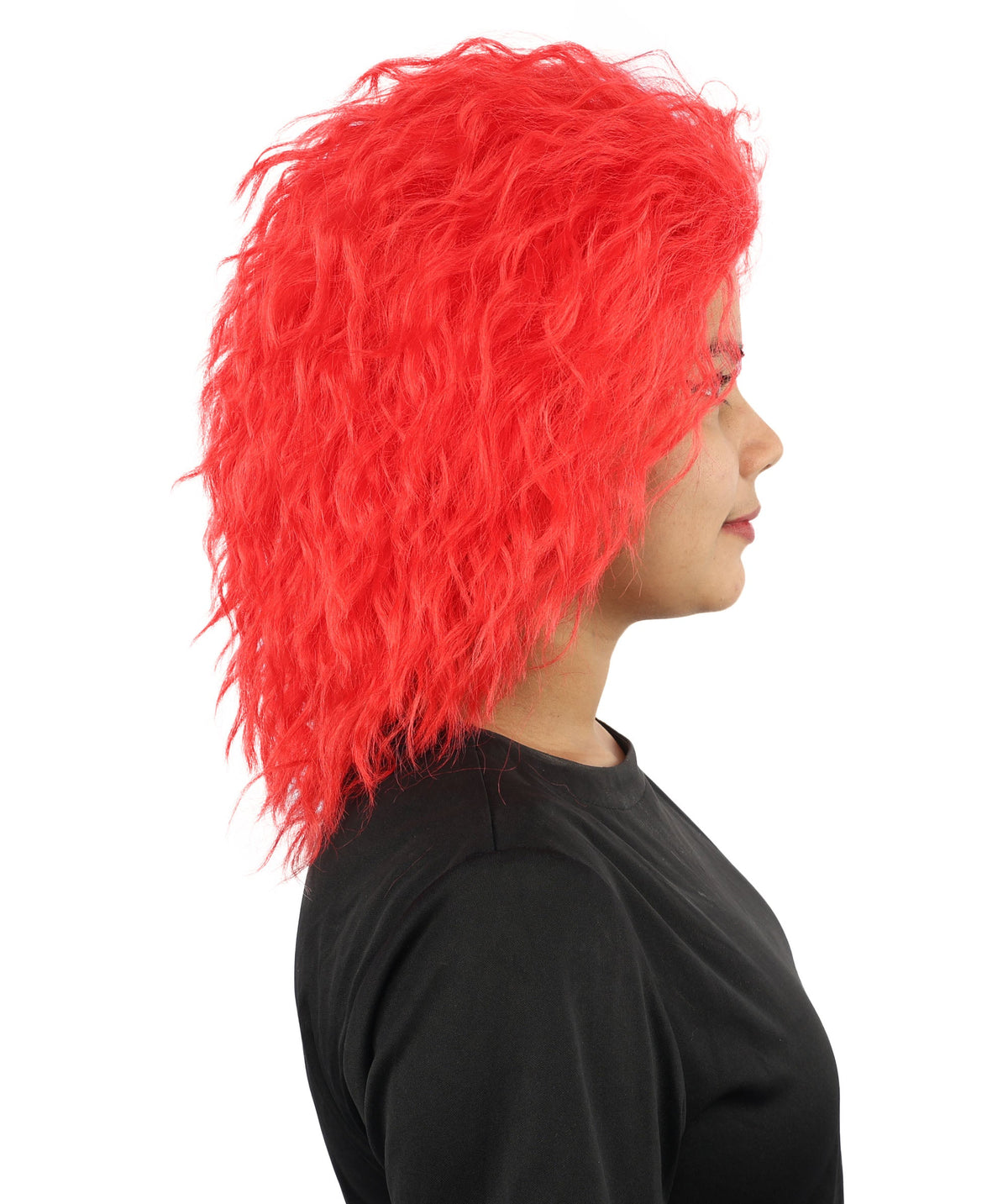 HPO Adult & Teen Women’s 15-Inch Curly Wig | Multiple Color Options | Wavy Voluminous Style | Idal for Costume, Cosplay, and Themed Events