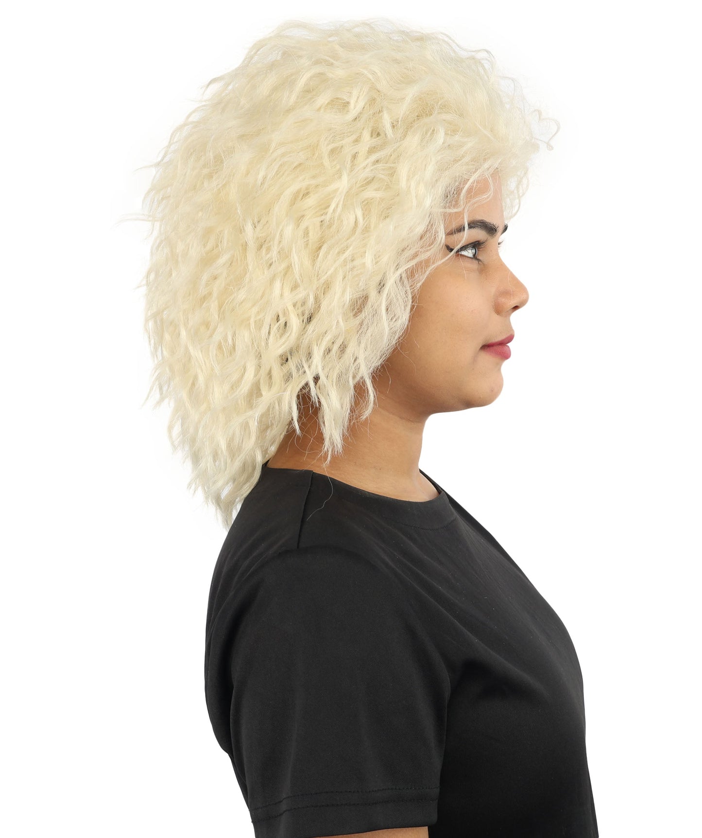 HPO Adult Women’s 15-Inch Curly Wig | Multiple Color Options | Wavy Voluminous Style | Idal for Costume, Cosplay, and Themed Events