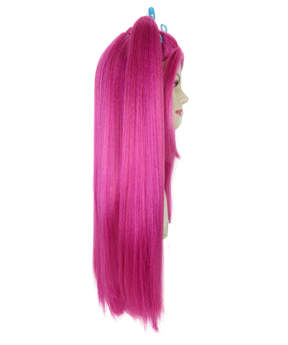 HPO Adult/Teen Women's K-pop Demon Hunters Wig Long Straight Multiple color Wig | Halloween Wig | Futuristic Pop Star Warrior Look