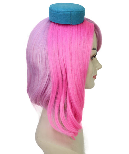 HPO Women's Futuristic Anime-Style Medium Multiple Wig | Sleek Adult Cosplay Hairpiece | Halloween,Roleplay & Themed Events
