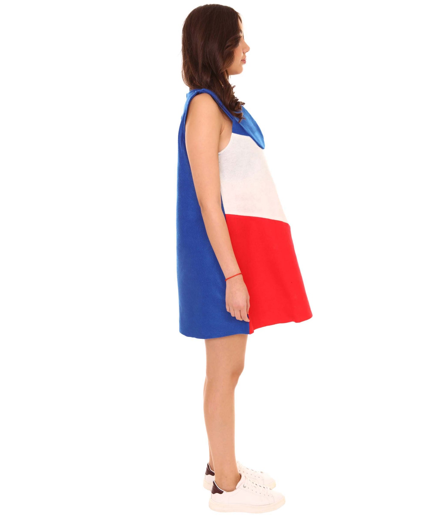 Women's French Flag Trolls Sport Dress Costume | Patriotic Fancy Costume