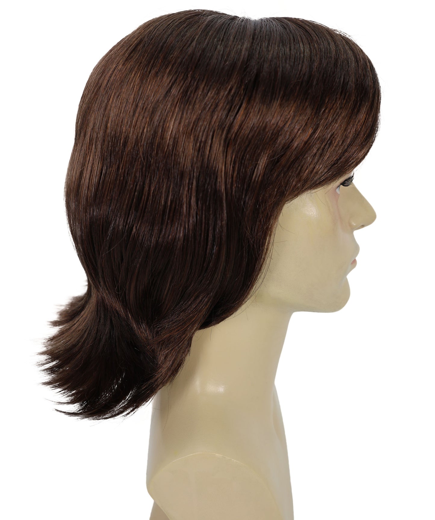 HPO Adult Male WIG 70s Heartthrob – Wavy Brown Wigs, Halloween and Cosplay Retro Themed Events, Premium Breathable Capless Cap
