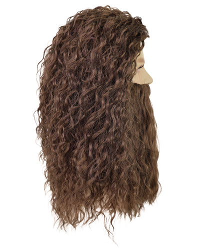 Santa Claus Grey Wig and Beard Set | White Christmas | Premium Breathable Capless Cap