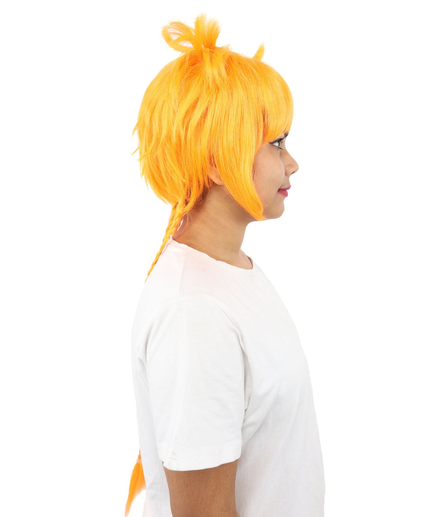 HPO Adult Women's Animal Ear Braided Wig | Multiple Color Options | Synthetic fiber, short bob with sculpted ears and long micro-braids, breathable base | Party, Halloween, theater, drag, performance, costume events