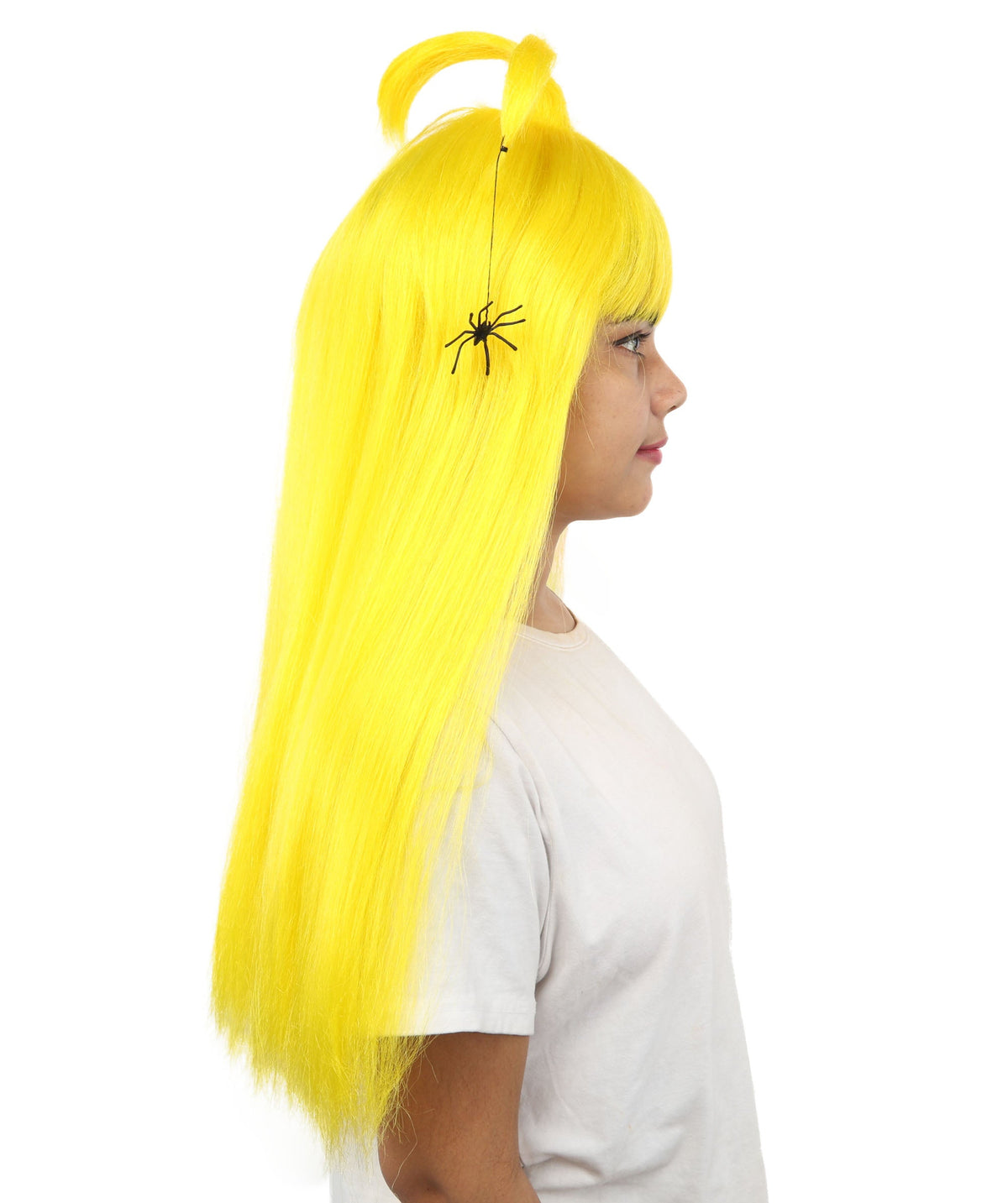 HPO Adult Women's Spider Gothic Sculpted Wig | Multiple Color Options, create of synthetic fiber, architectural spider-leg loops with blunt bangs, breathable base | Party, Halloween, theater, drag, performance, costume events