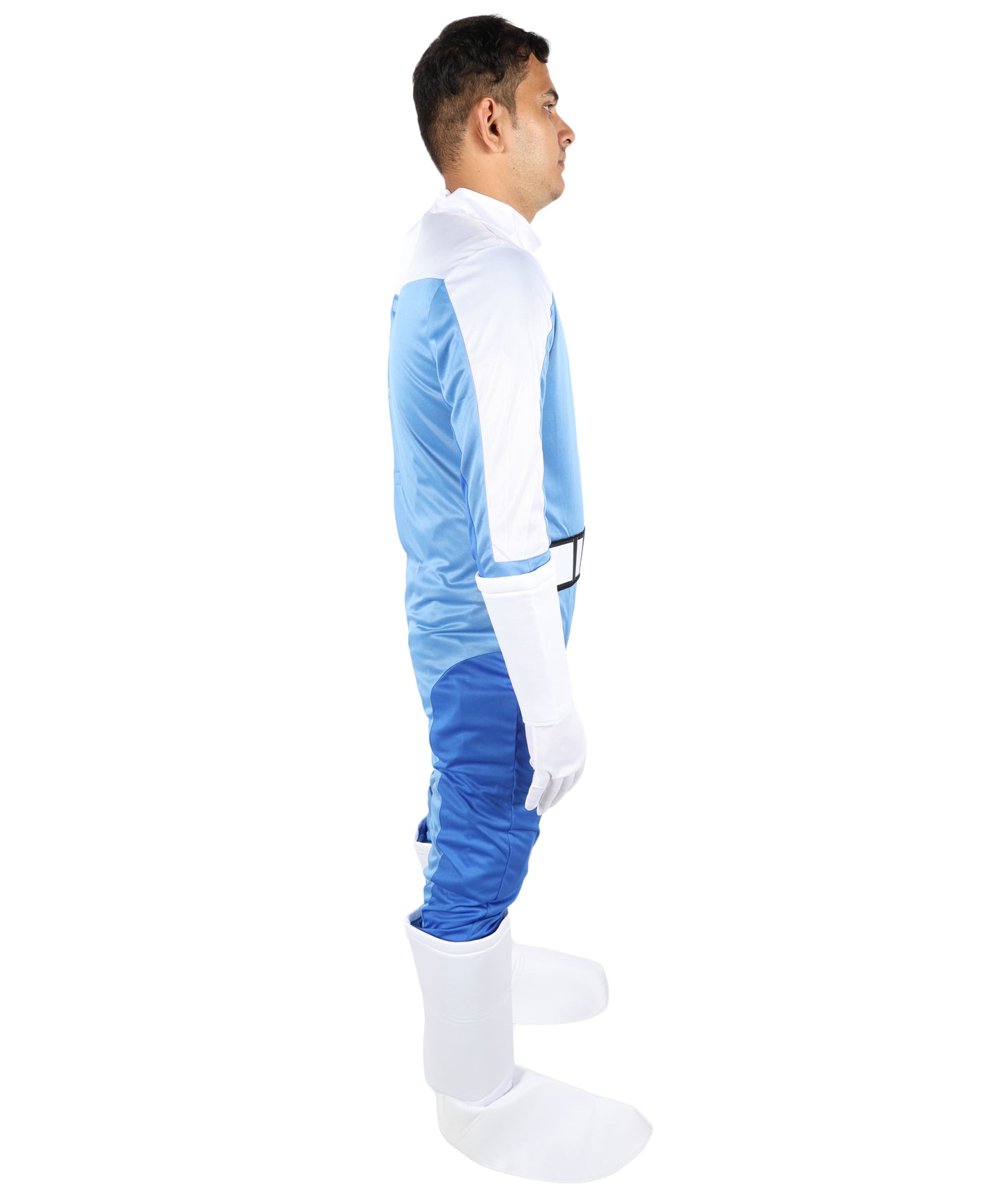 HPO Men’s Ultimate Sci-Fi Team Costume | 3-in-1 Jersey Dress with Hand Gloves | Futuristic Cosplay Outfit