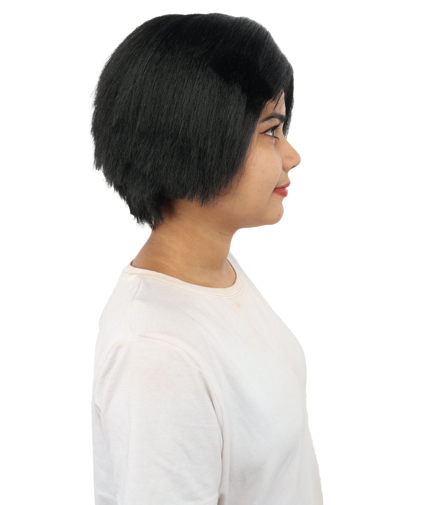 HPO Women’s Neon Yellow Bob Wig with Bangs—Bright Straight Cut Wig | Celebrity Inspired Hairpiece for Party, Halloween and Cosplay